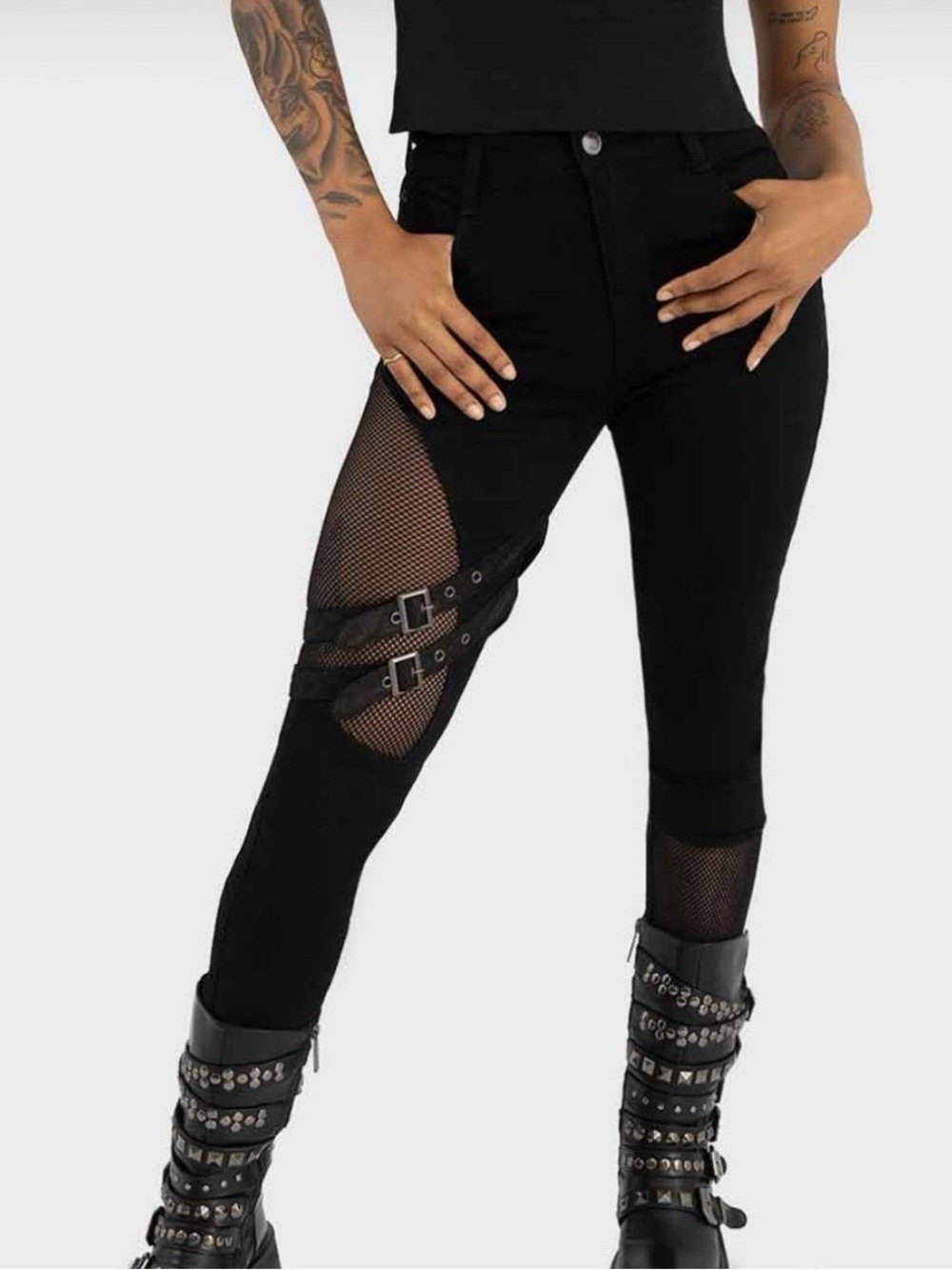 Killstar Black Downfall Skinny Jeans